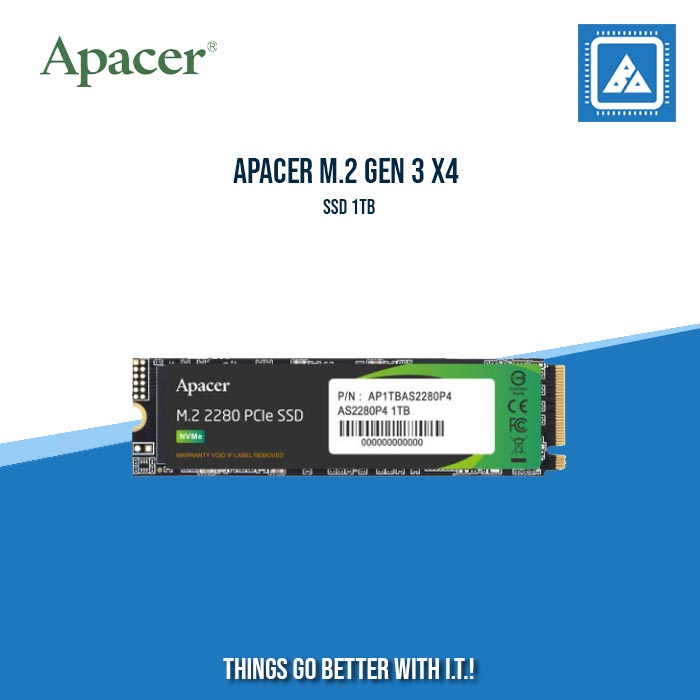 APACER M.2 GEN 3 X4 SSD 1TB APACER M.2 GEN 3 X4 SSD 1TB